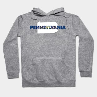 Pennsylvania Colored State Letters Hoodie